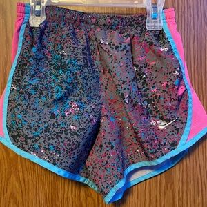 Nike dry-fit splattered athletic shorts